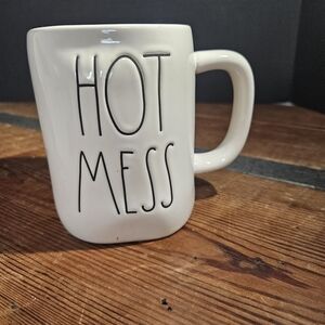 Rae Dunn "Hot Mess" Ceramic Coffee Mug - Playful Home Dining Accent